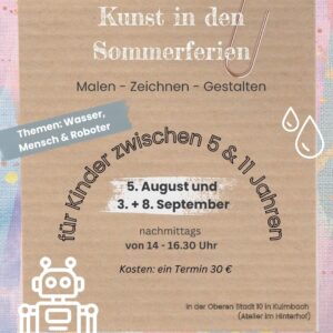 Kinderkunst in den Sommerferien 3.9.