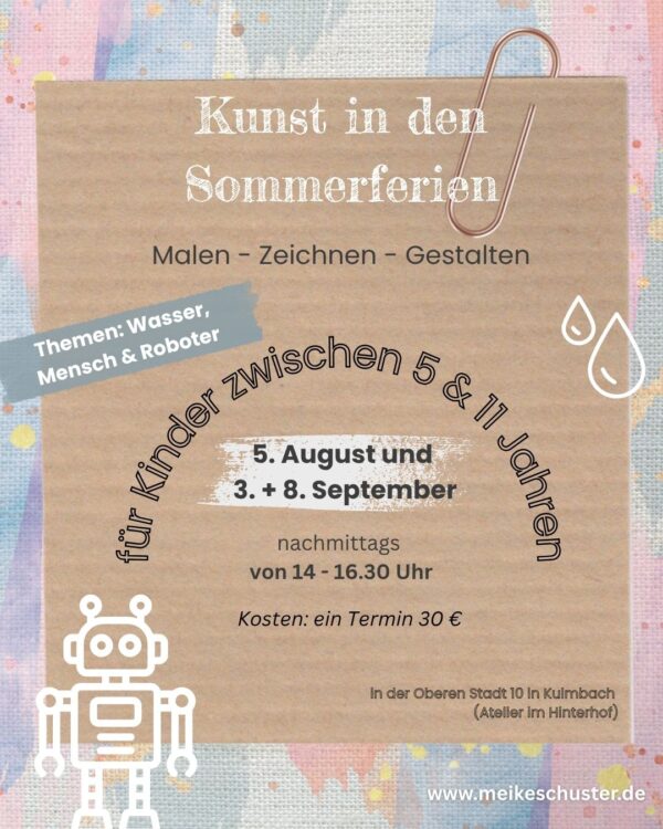 Kinderkunst in den Sommerferien 3.9.