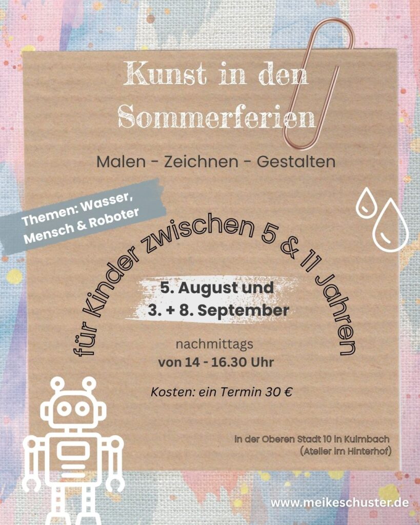 Kinderkunst in den Sommerferien 8.9.