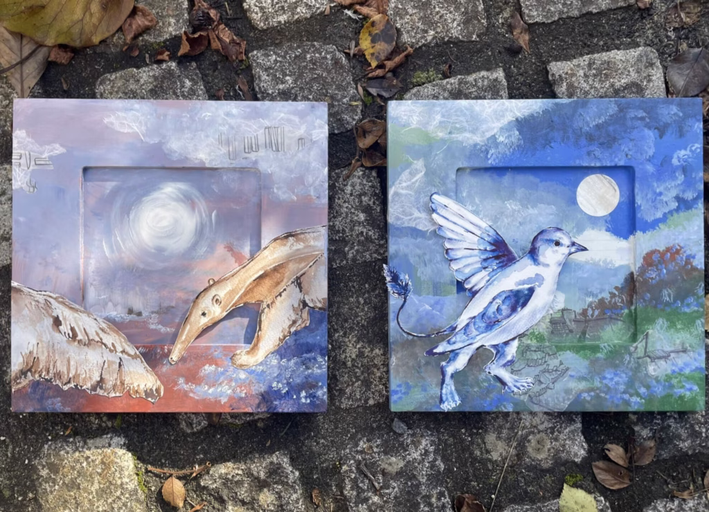 Original: Blau & Singvogelgreif