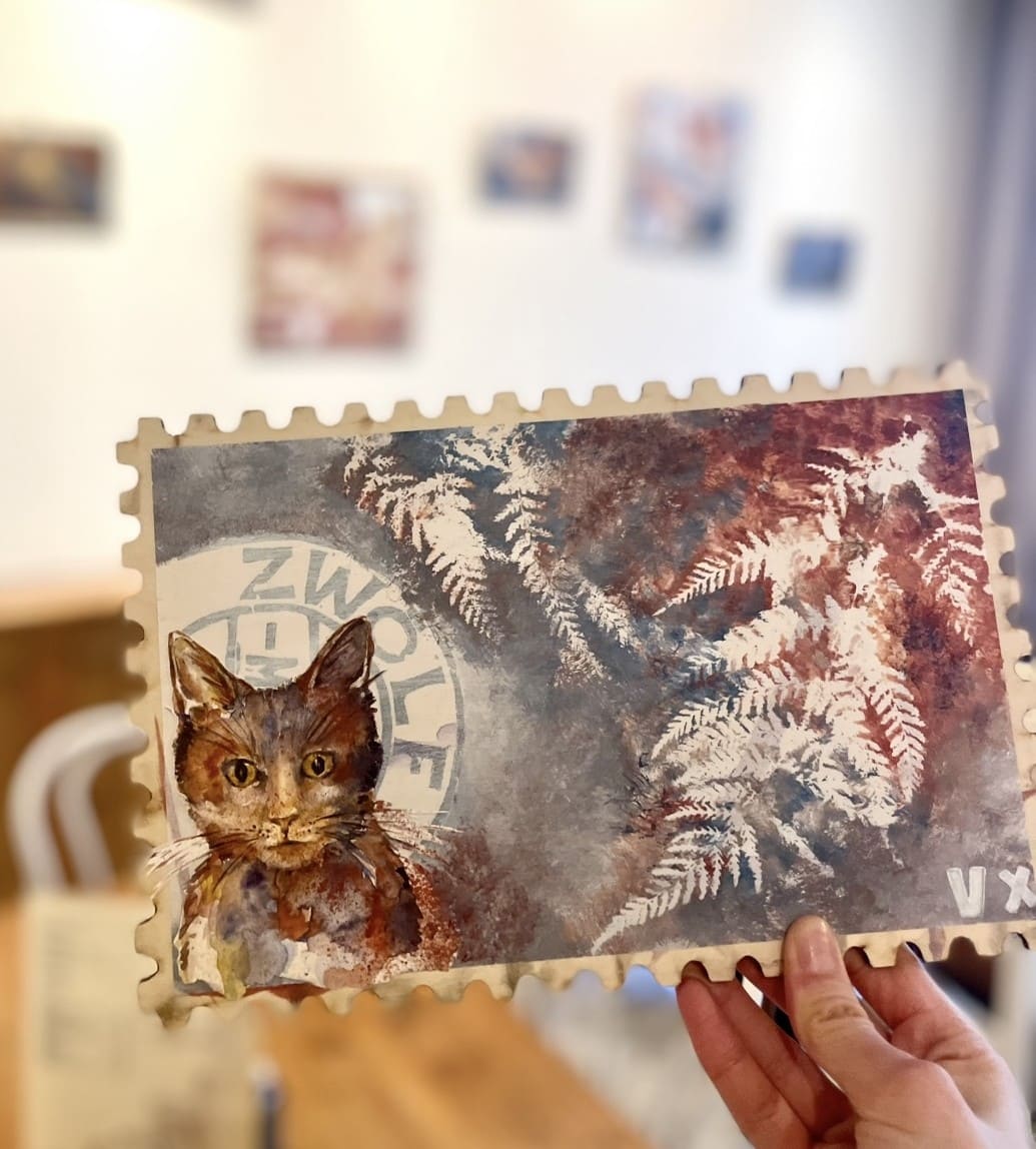 Original: Briefmarke "Das Katerchen" – Bild 2